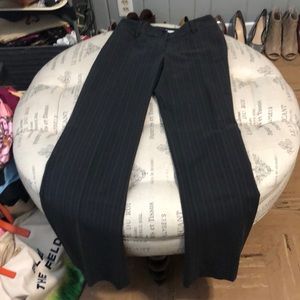 Dressbarn grey stripe dress pants size 4